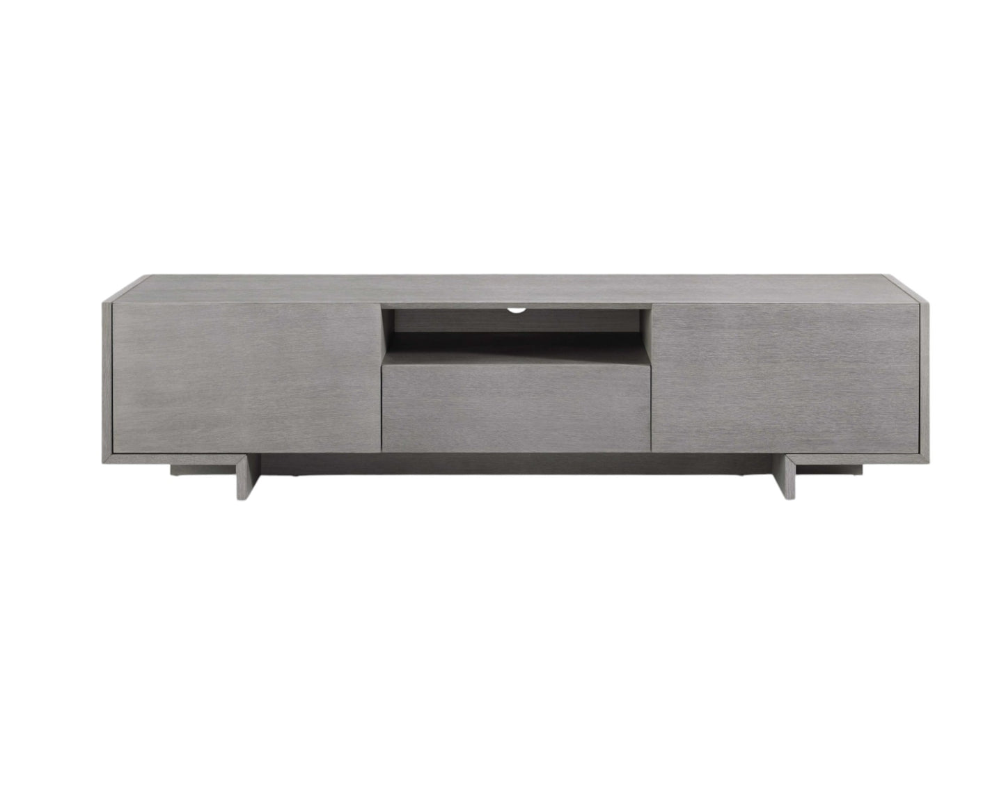73" Gray Open Shelving TV Stand - Loft&Timber