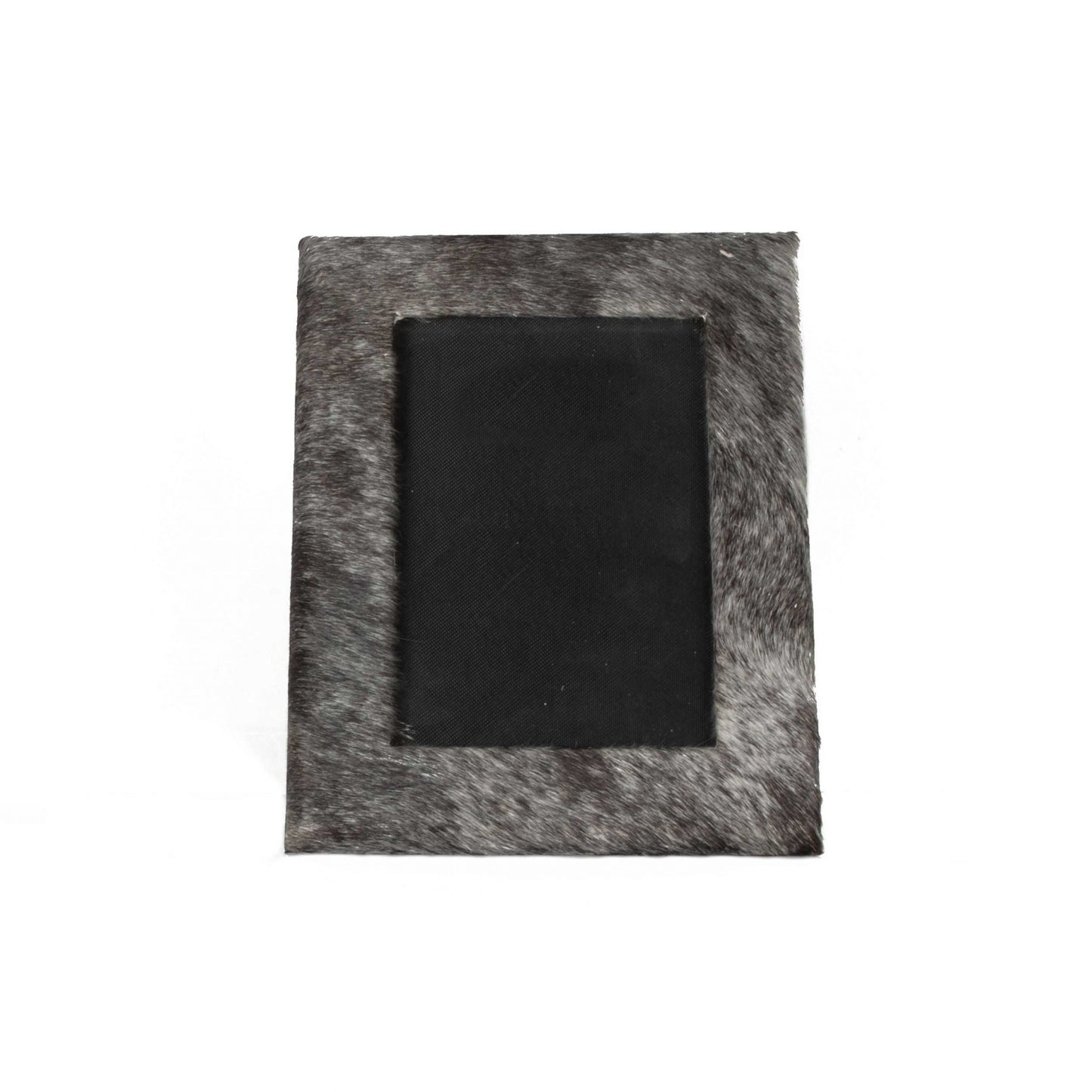 4" x 6" Gray Cowhide Tabletop Picture Frame with Mat - Loft&Timber