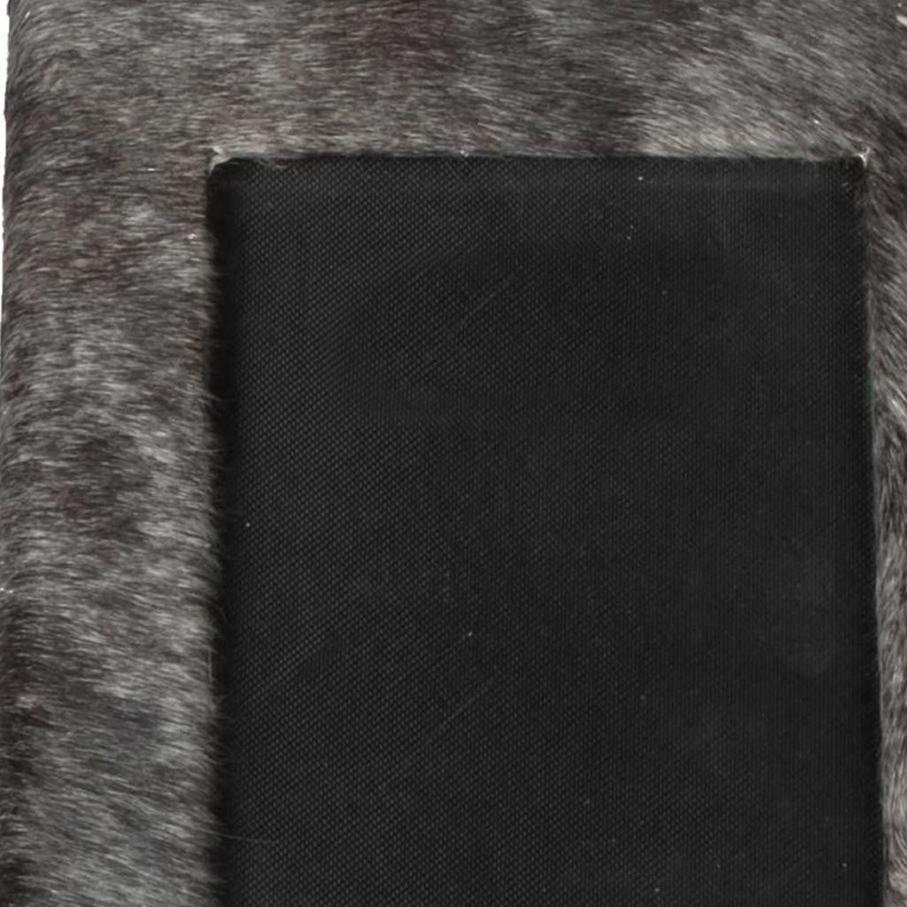 4" x 6" Gray Cowhide Tabletop Picture Frame with Mat - Loft&Timber