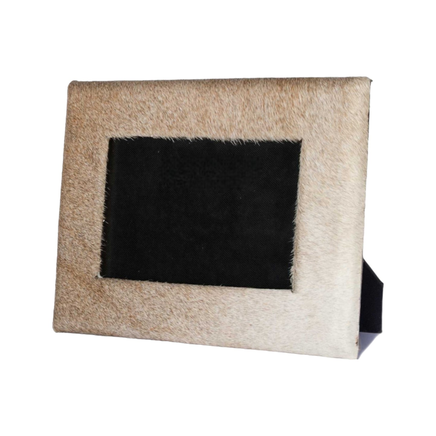 4" x 6" Natural Cowhide Tabletop Picture Frame with Mat - Loft&Timber