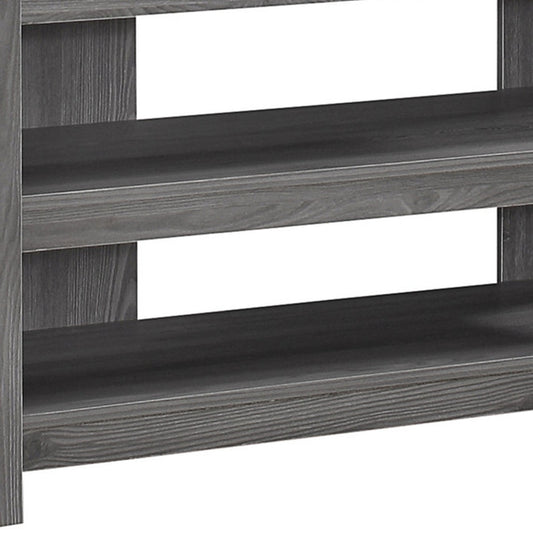 42" Ash Gray Open Shelving TV Stand-1