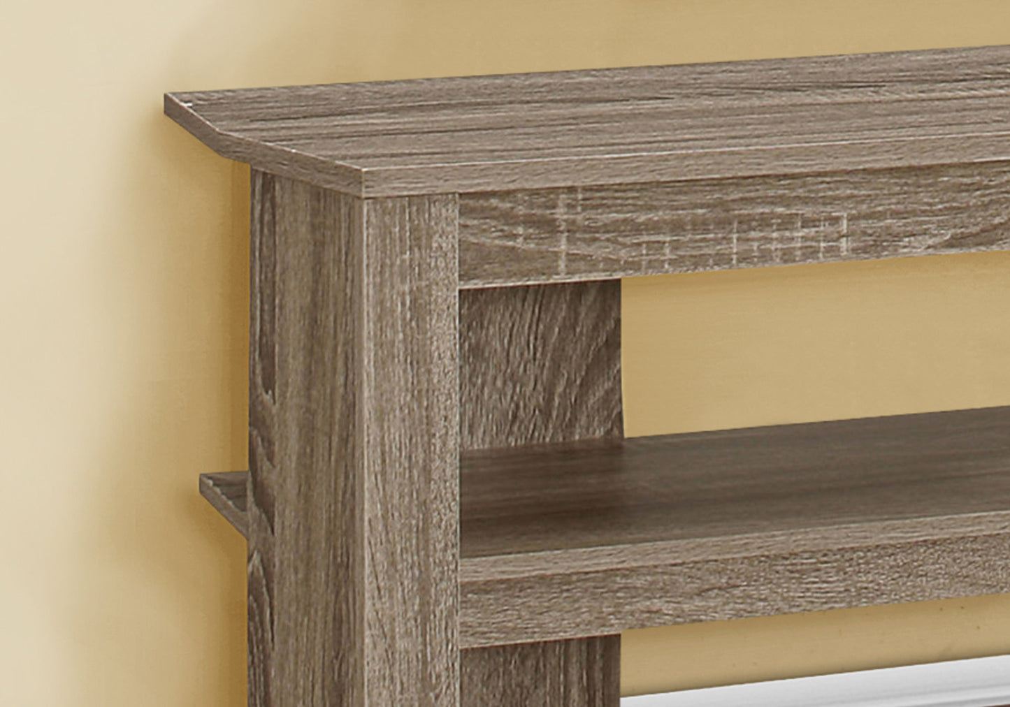 42" Brown Open Shelving TV Stand-7