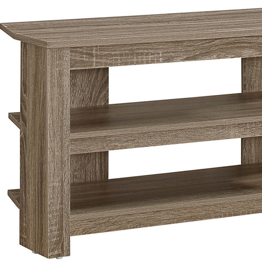 42" Brown Open Shelving TV Stand-1