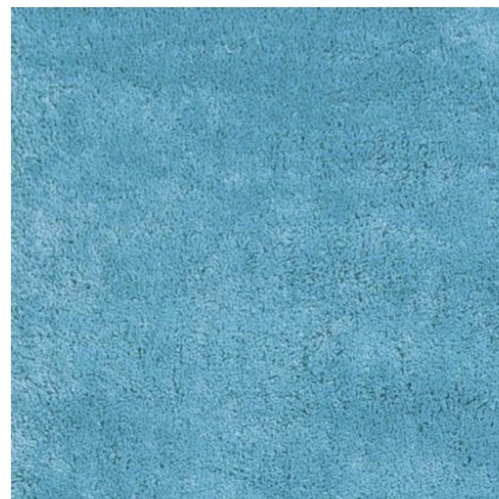 8' Blue Hand Woven Runner Rug - Loft&Timber