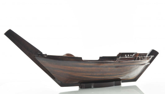 6" Dark Brown Novelty Wood Serving Tray With Handles - Loft&Timber