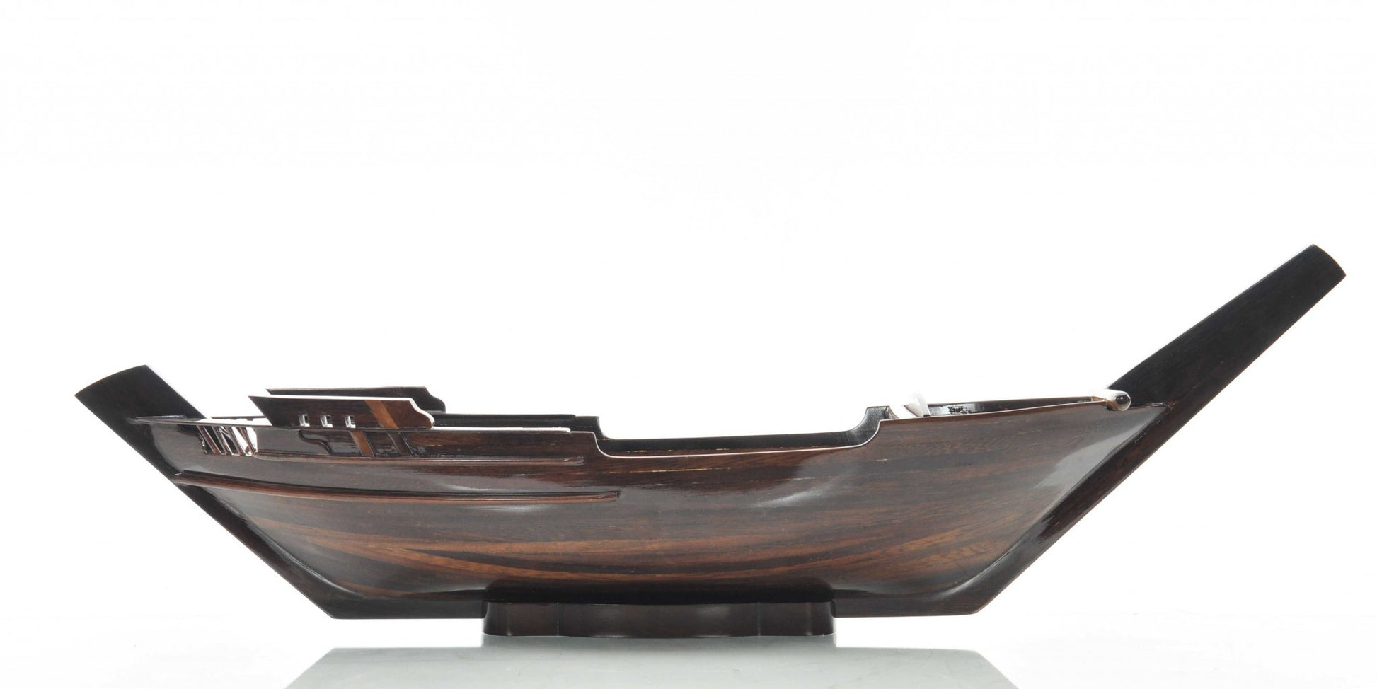 6" Dark Brown Novelty Wood Serving Tray With Handles - Loft&Timber