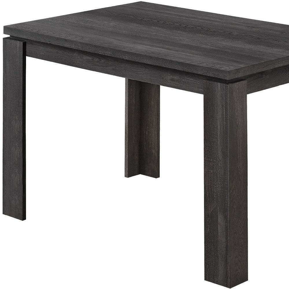 47" Black Dining Table - Loft&Timber