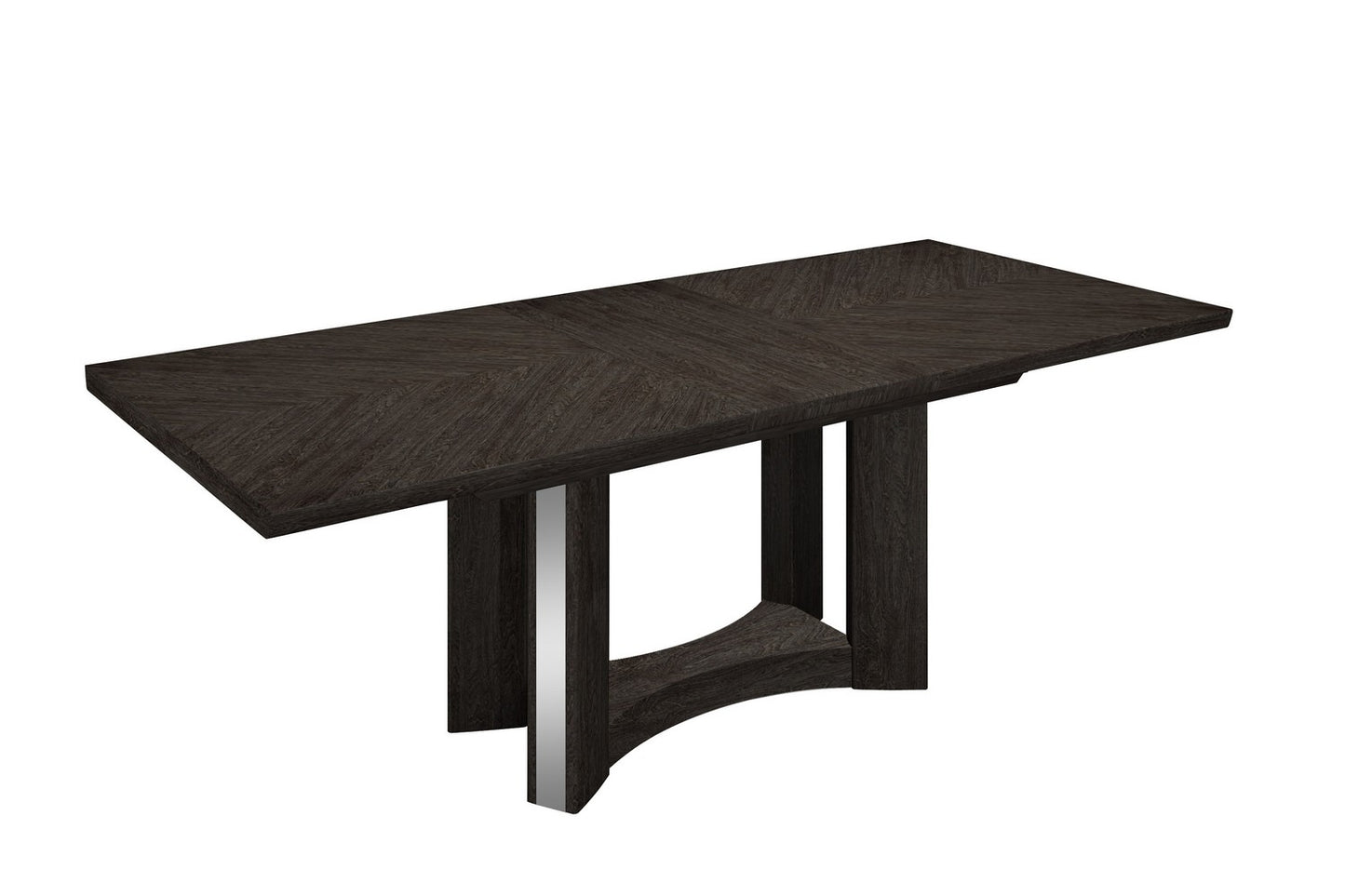 98" Dark Gray Solid Wood Dining Table - Loft&Timber