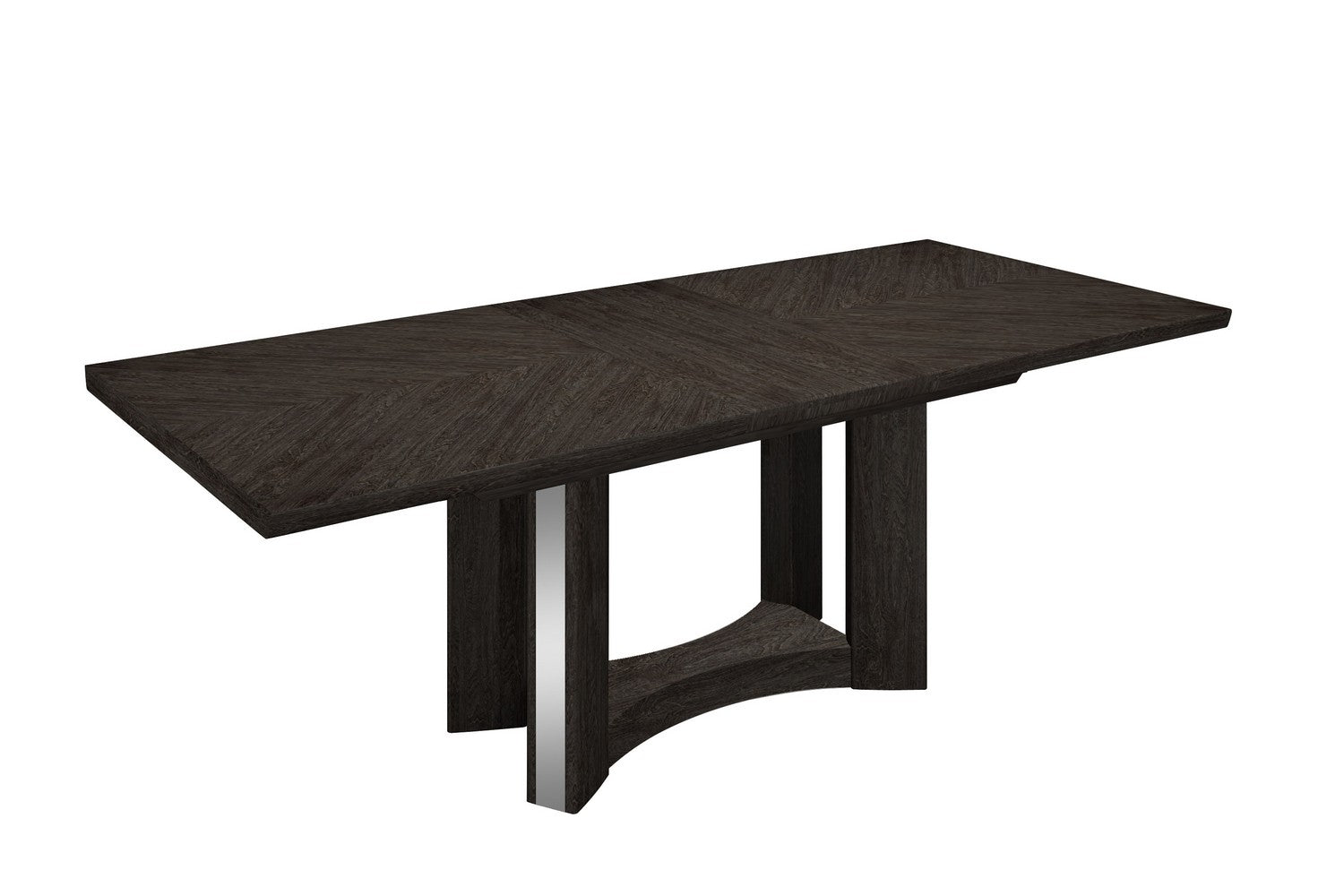 98" Dark Gray Solid Wood Dining Table - Loft&Timber