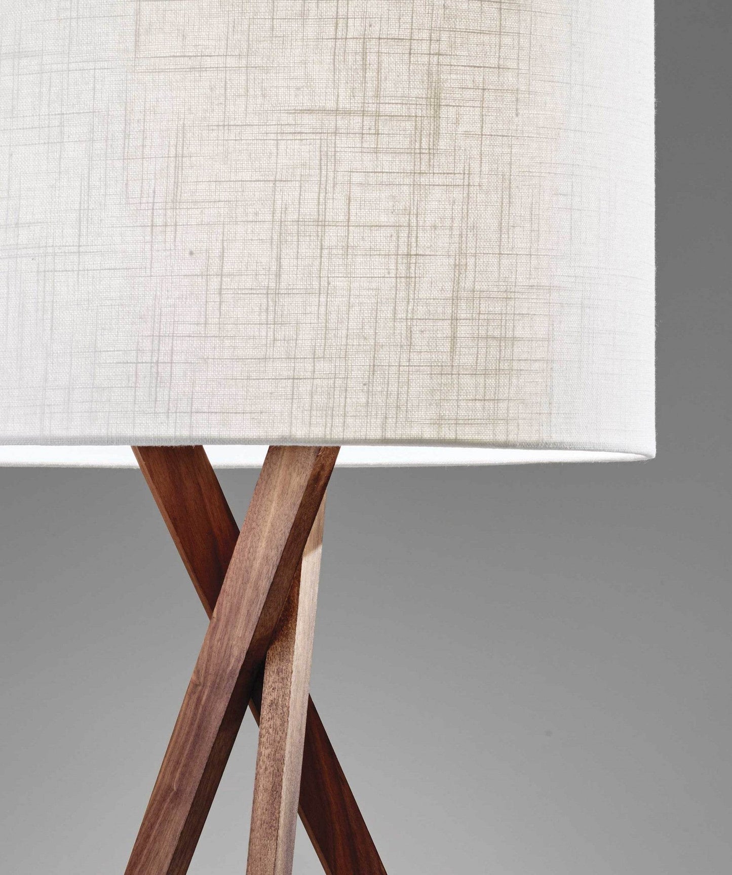 Tripod Leg Walnut Wood Table Lamp - Loft&Timber
