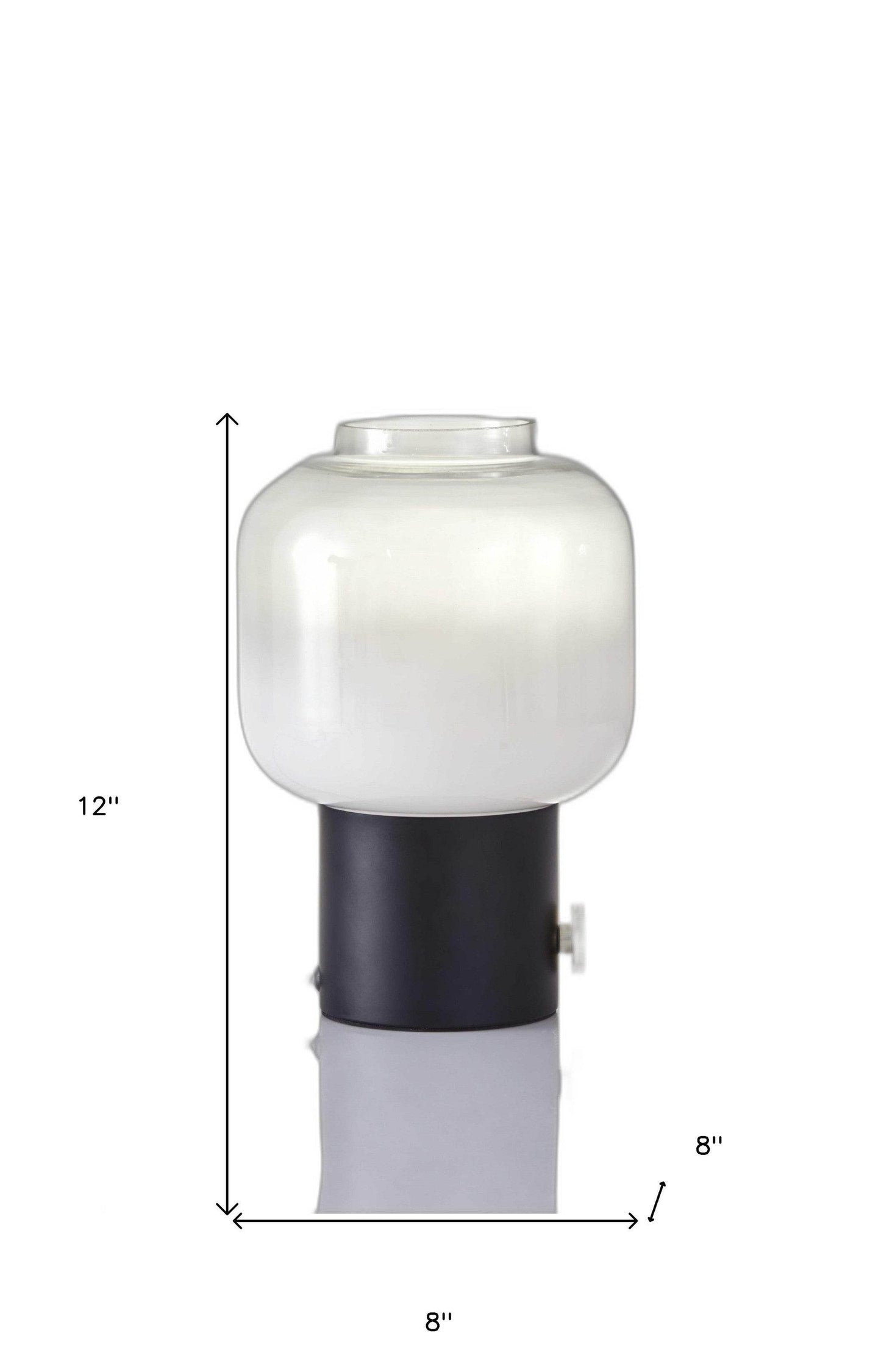 Mod Pod Black Glass Table Lamp - Loft&Timber