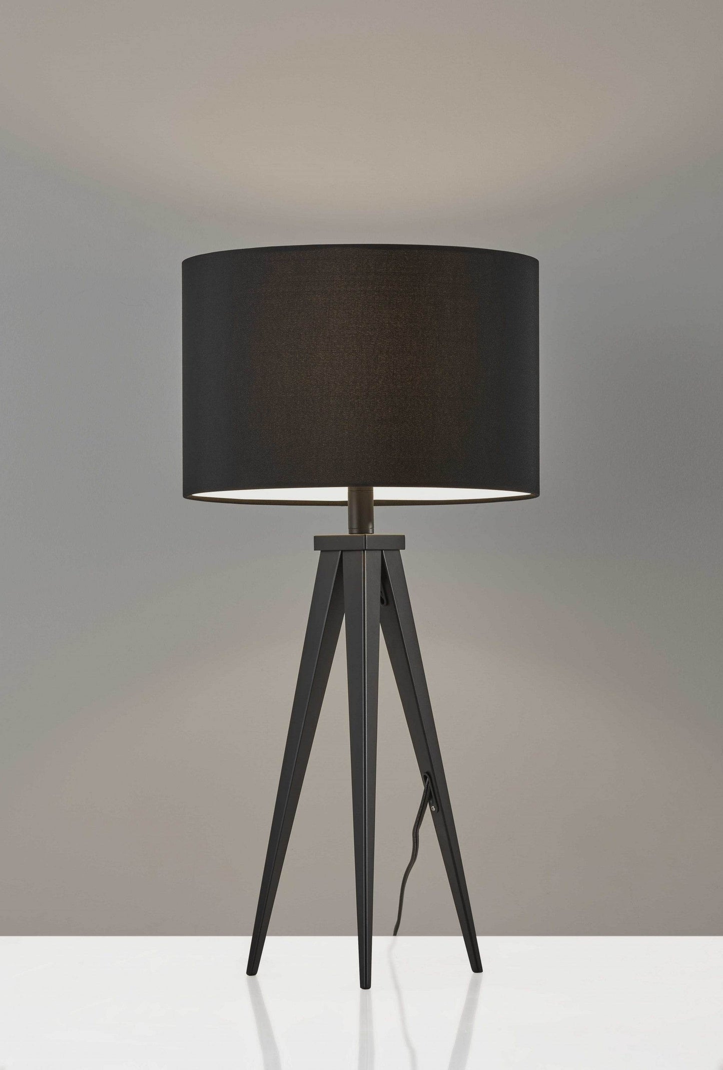 Treble Black Metal Table Lamp - Loft&Timber