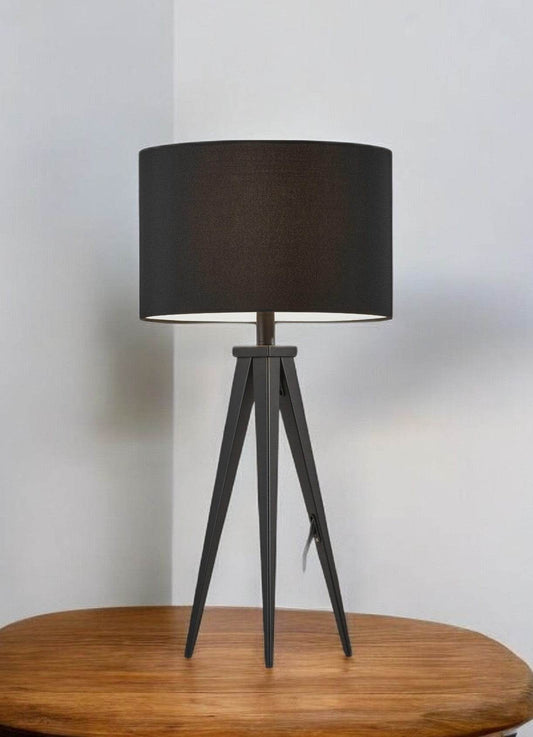 Treble Black Metal Table Lamp - Loft&Timber