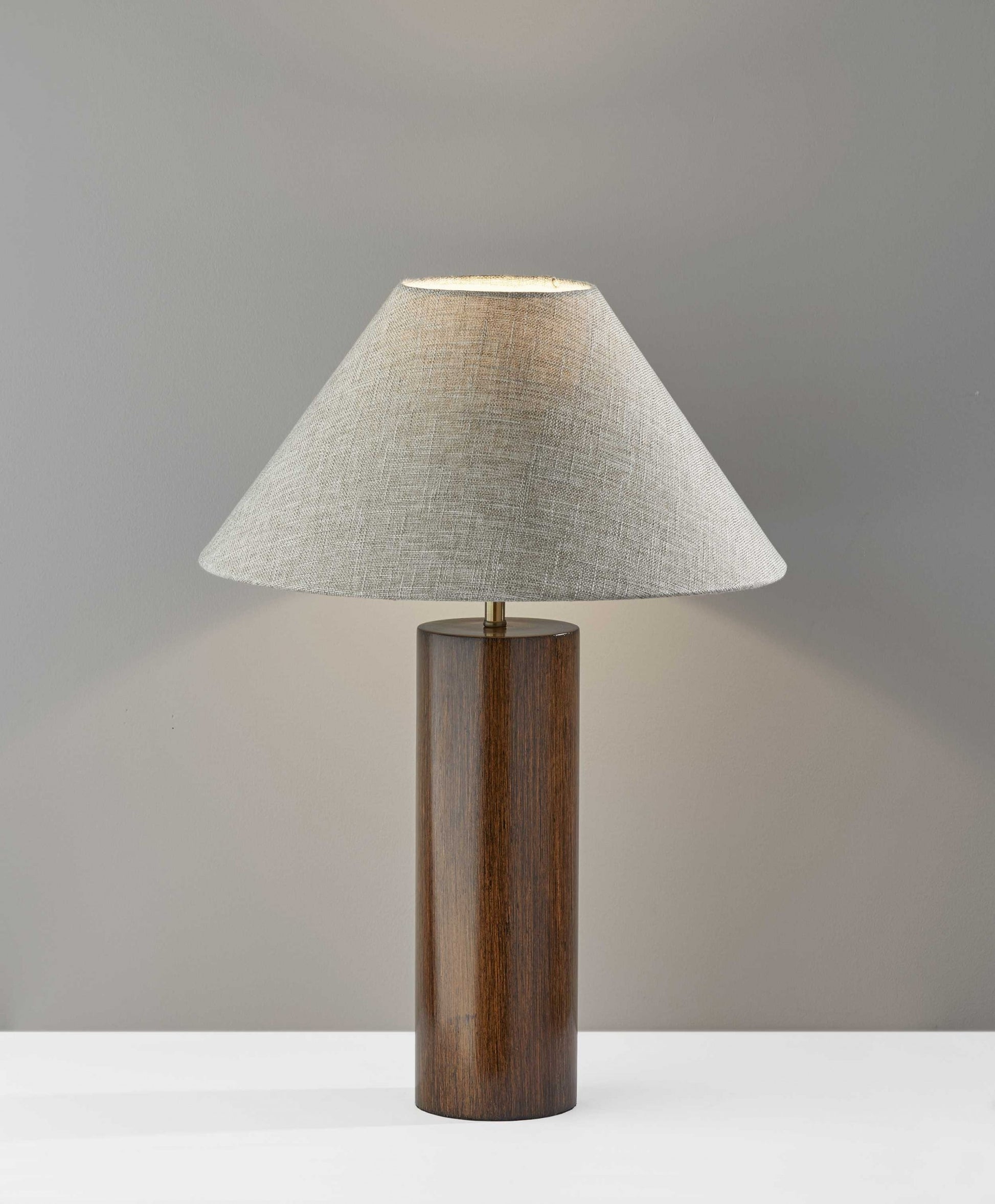 Canopy Walnut Wood Block Table Lamp-3