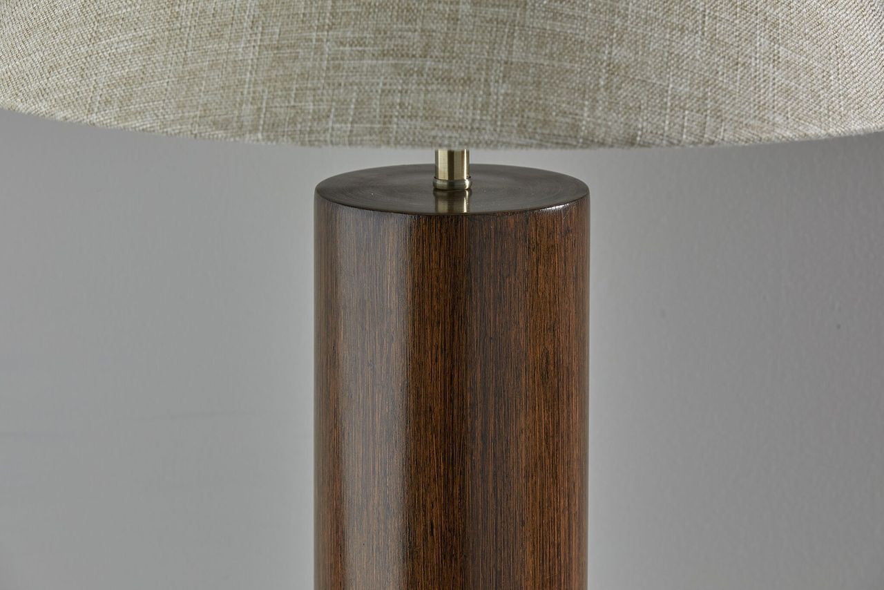 Canopy Walnut Wood Block Table Lamp-6