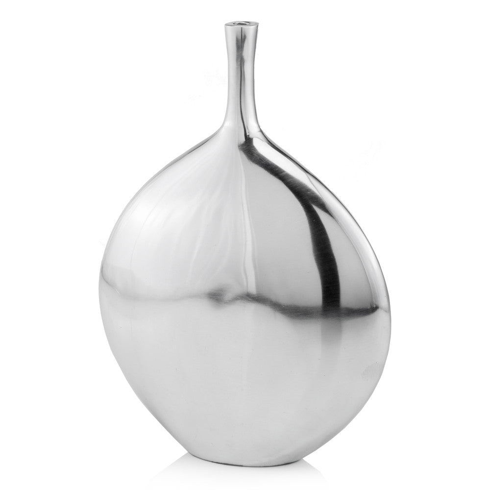 16" Silver Tulip Aluminum Table Vase - Loft&Timber