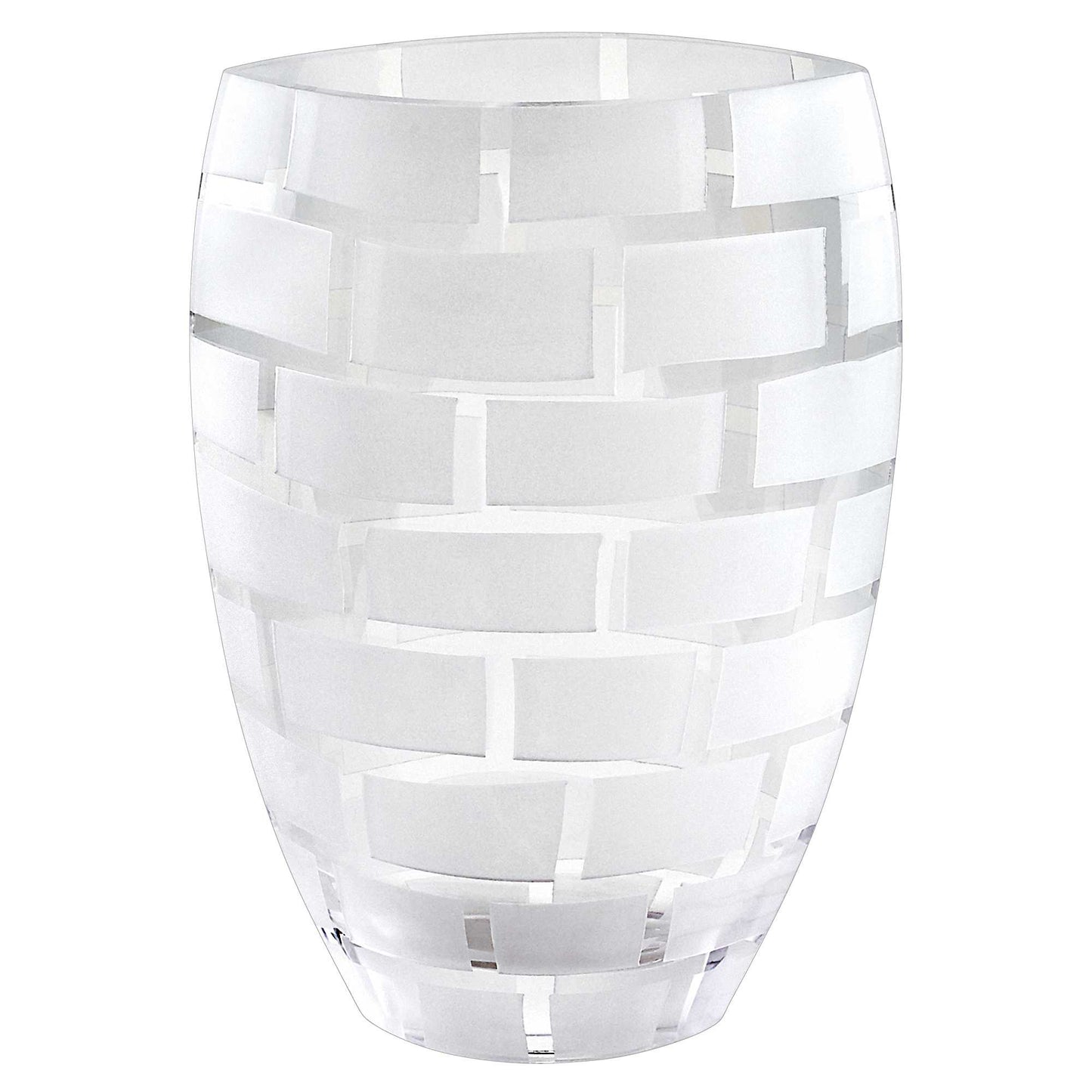 12" Clear Cylinder Lead Free Crystal Table Vase - Loft&Timber