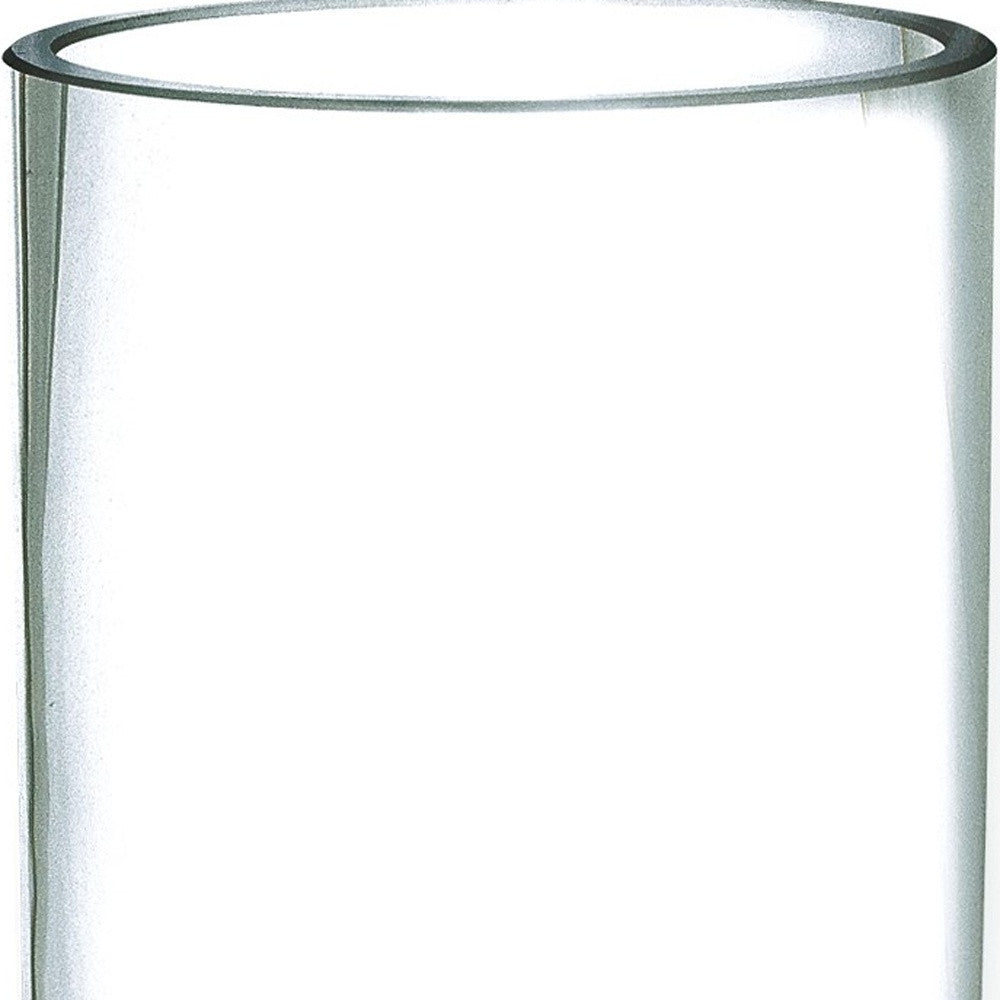 11" Clear Cylinder Crystal Table Vase - Loft&Timber