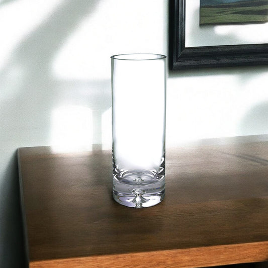 11" Clear Cylinder Crystal Table Vase - Loft&Timber
