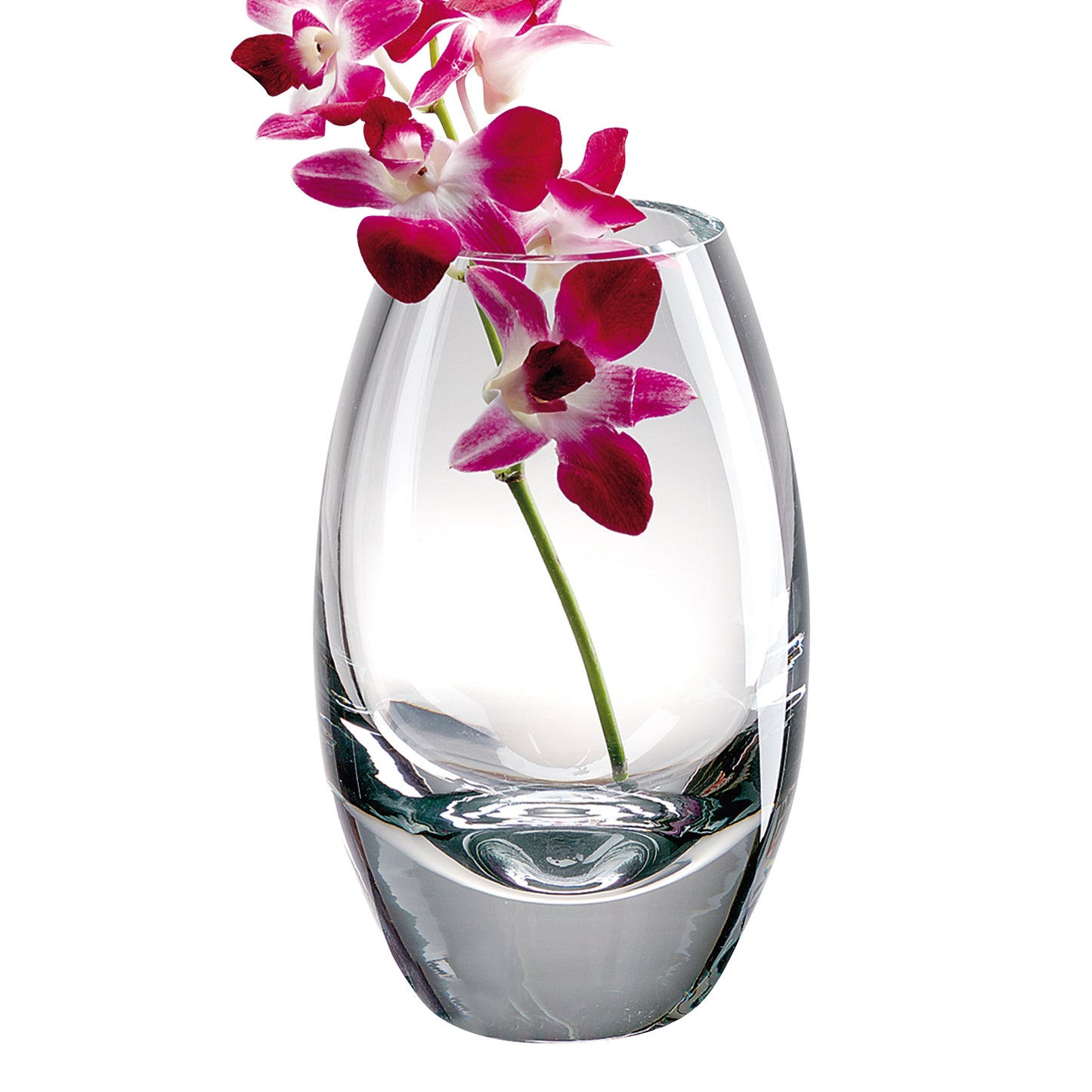 11" Clear Lead Free Crystal Oval Table Vase - Loft&Timber