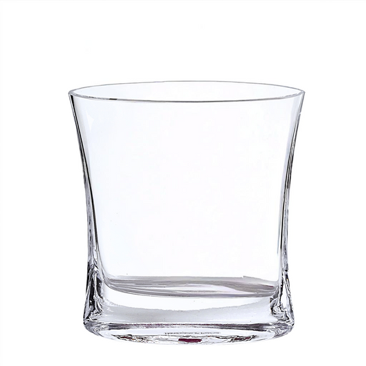 7" Clear Oval Crystal Glass Table Vase - Loft&Timber