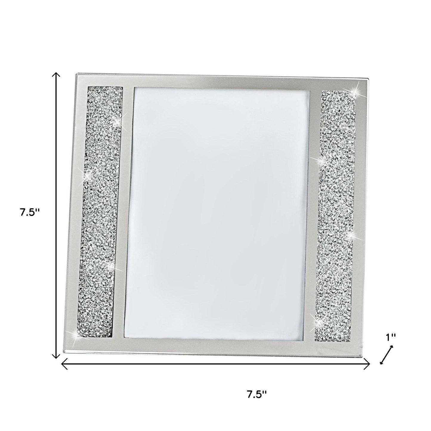5" x 7" Silver Crystal Tabletop Picture Frame - Loft&Timber