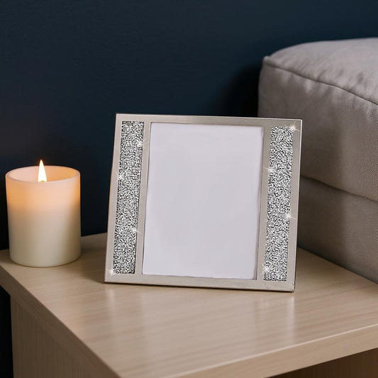 5" x 7" Silver Crystal Tabletop Picture Frame - Loft&Timber