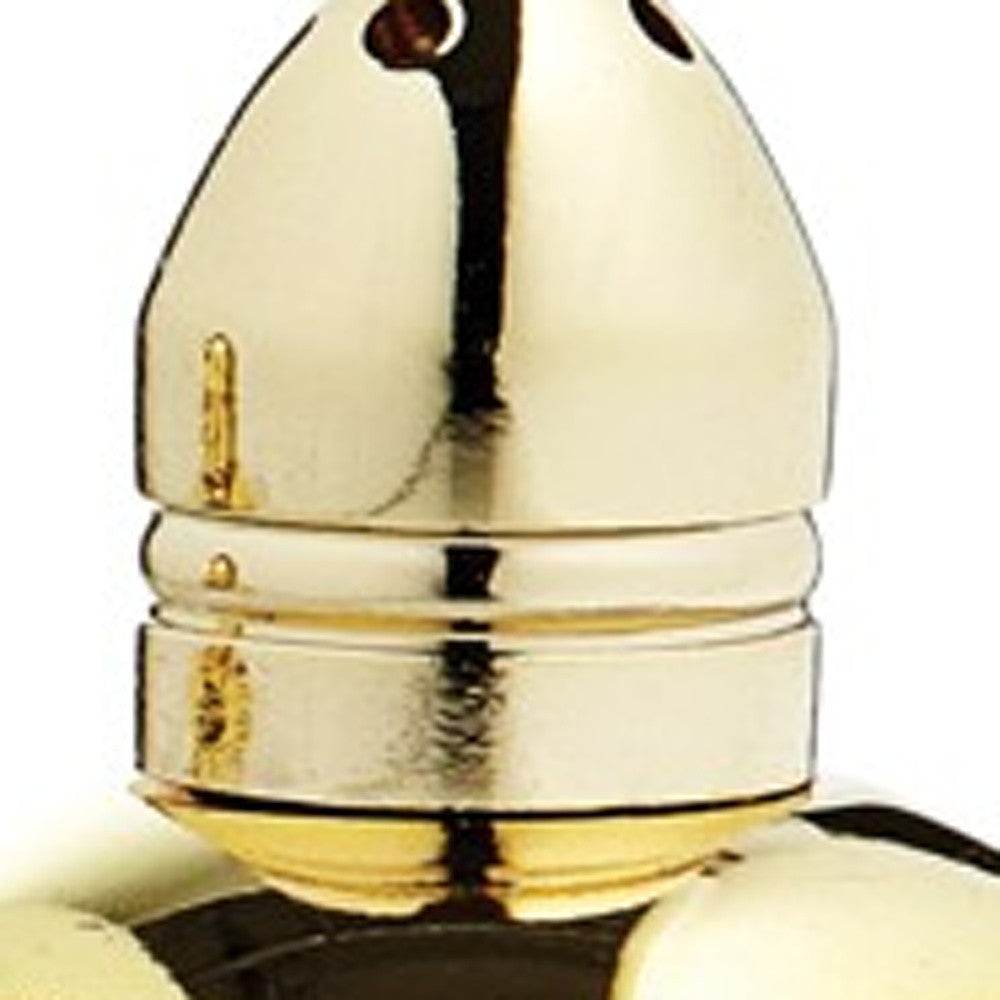 Set of Two Clear And Gold Crystal Pepper Shakers - Loft&Timber