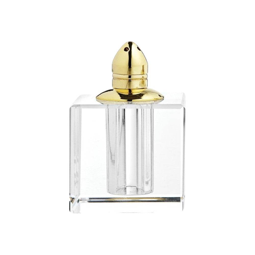 Set of Two Clear And Gold Crystal Pepper Shakers - Loft&Timber