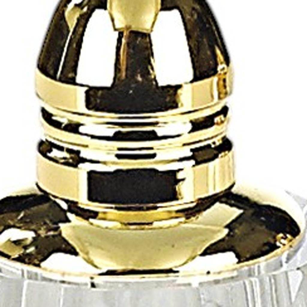 Set of Two Clear And Gold Crystal Geometric Pepper Shakers - Loft&Timber