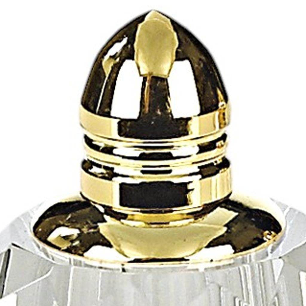 Set of Two Clear And Gold Crystal Geometric Pepper Shakers - Loft&Timber