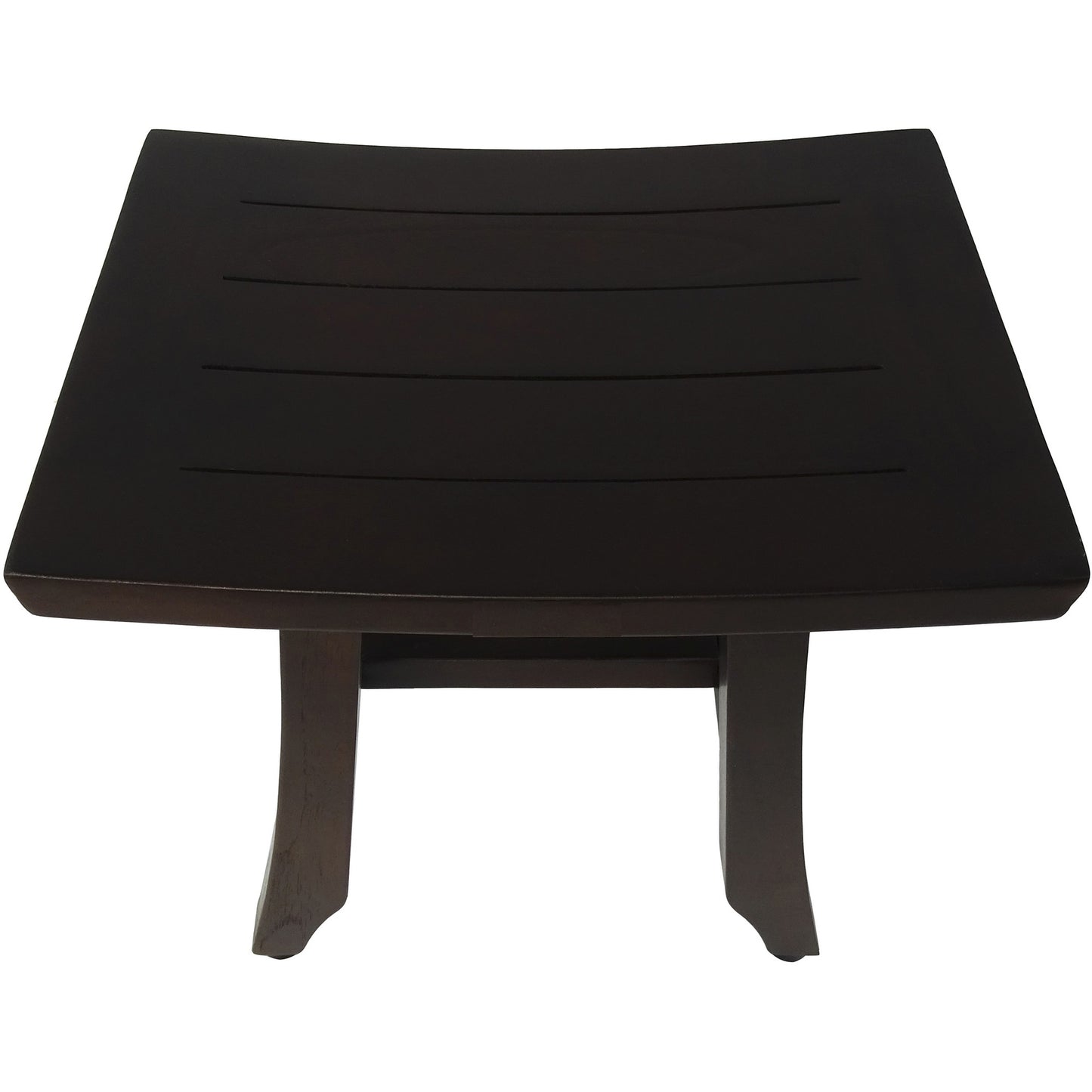14" Brown Teak Shower Bench - Loft&Timber