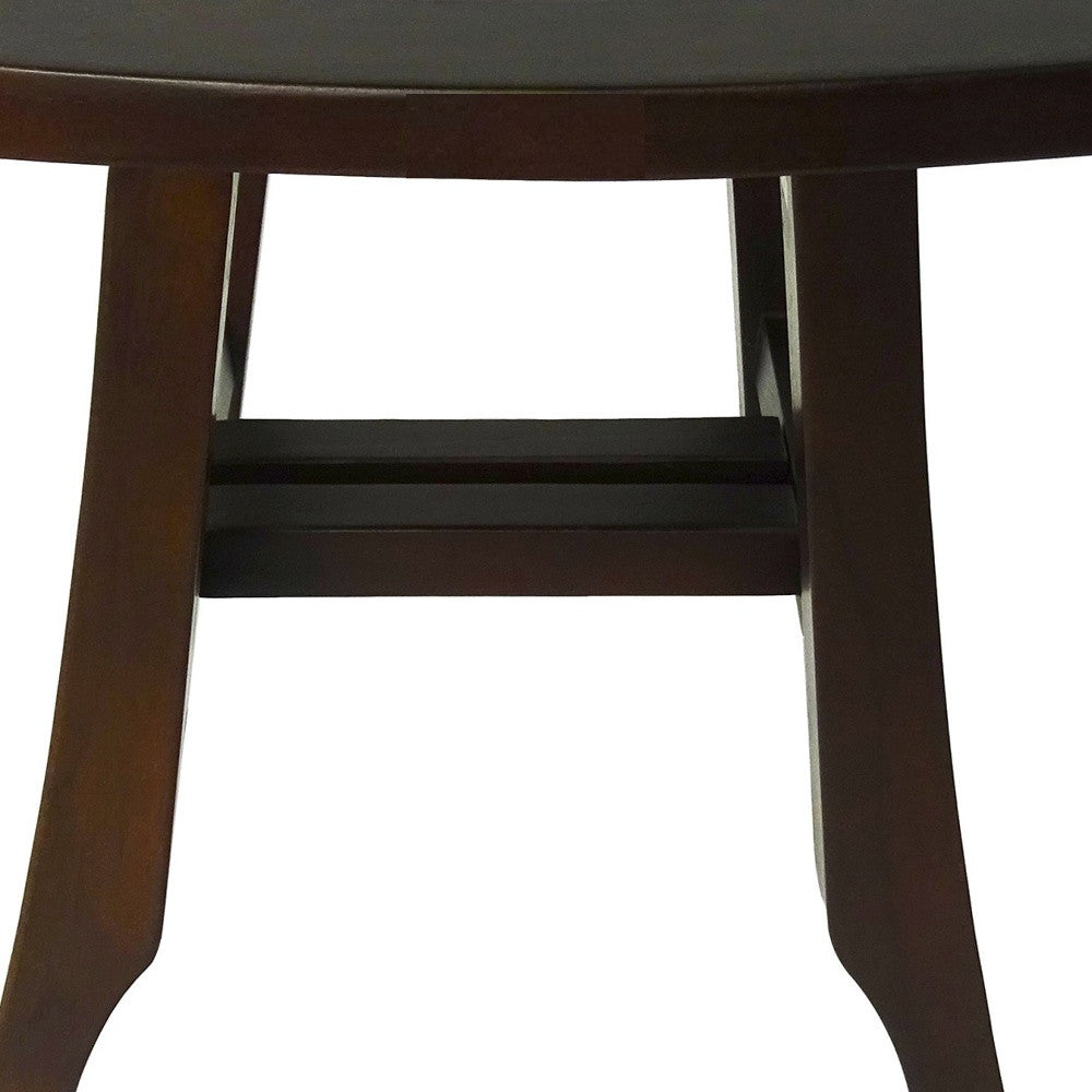 14" Brown Teak Shower Bench - Loft&Timber