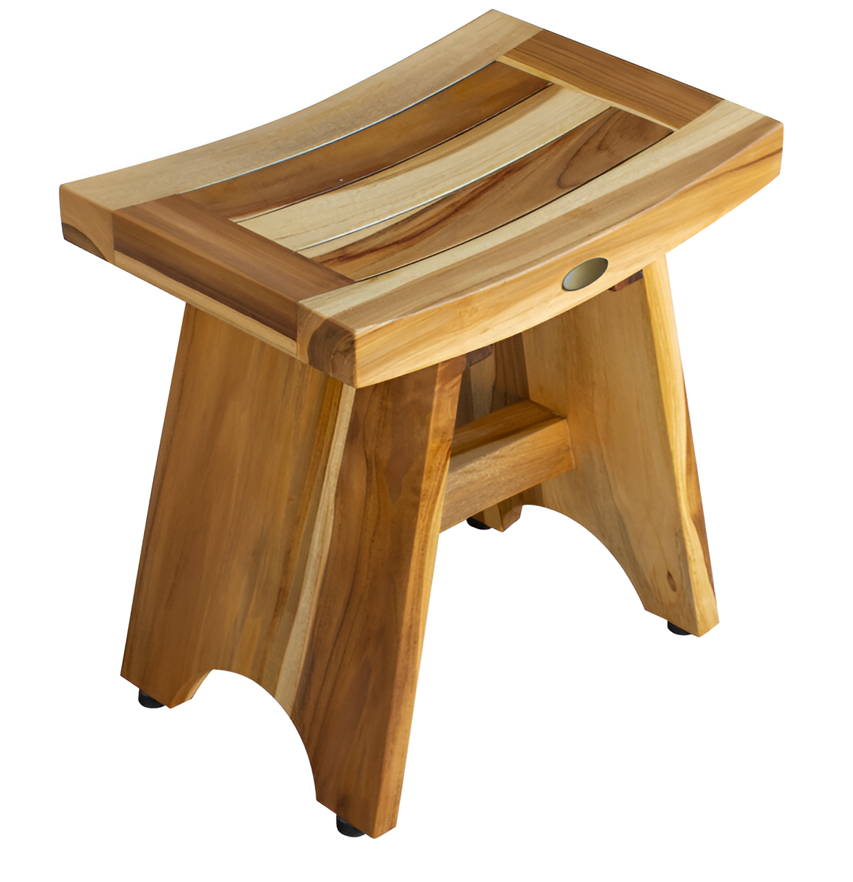18" Natural Teak Rectangular Shower Bench - Loft&Timber