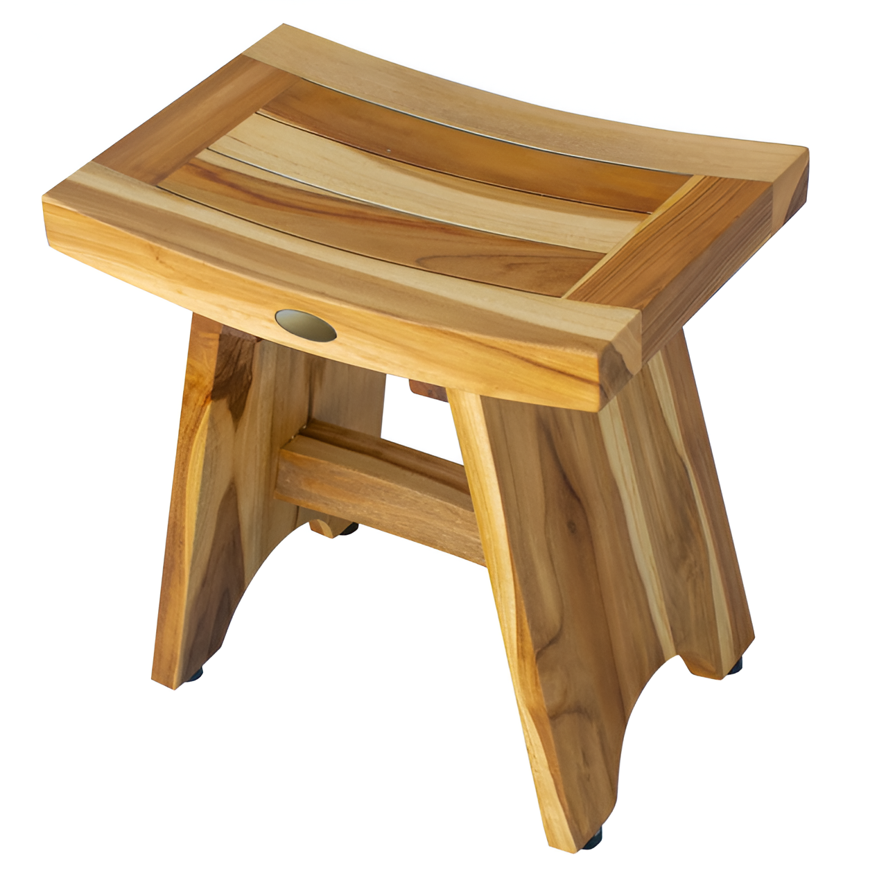 18" Natural Teak Rectangular Shower Bench - Loft&Timber
