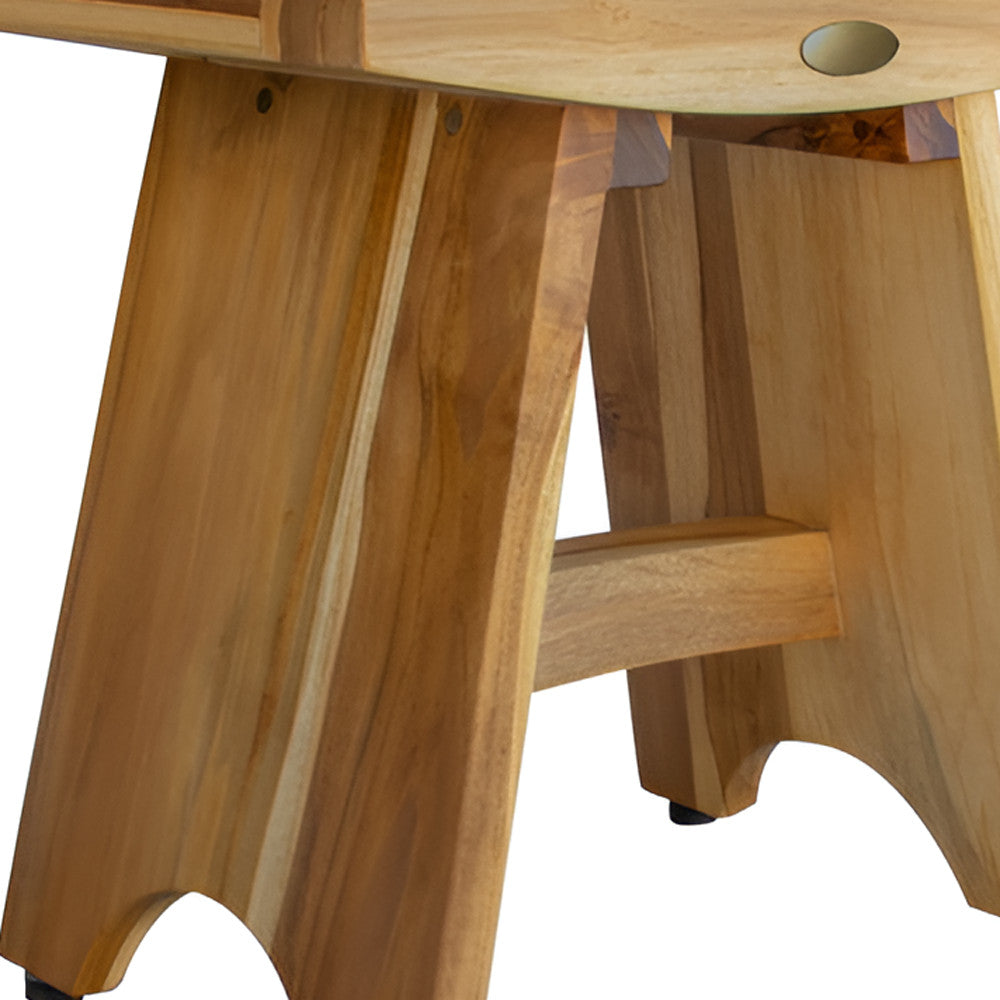 18" Natural Teak Rectangular Shower Bench - Loft&Timber