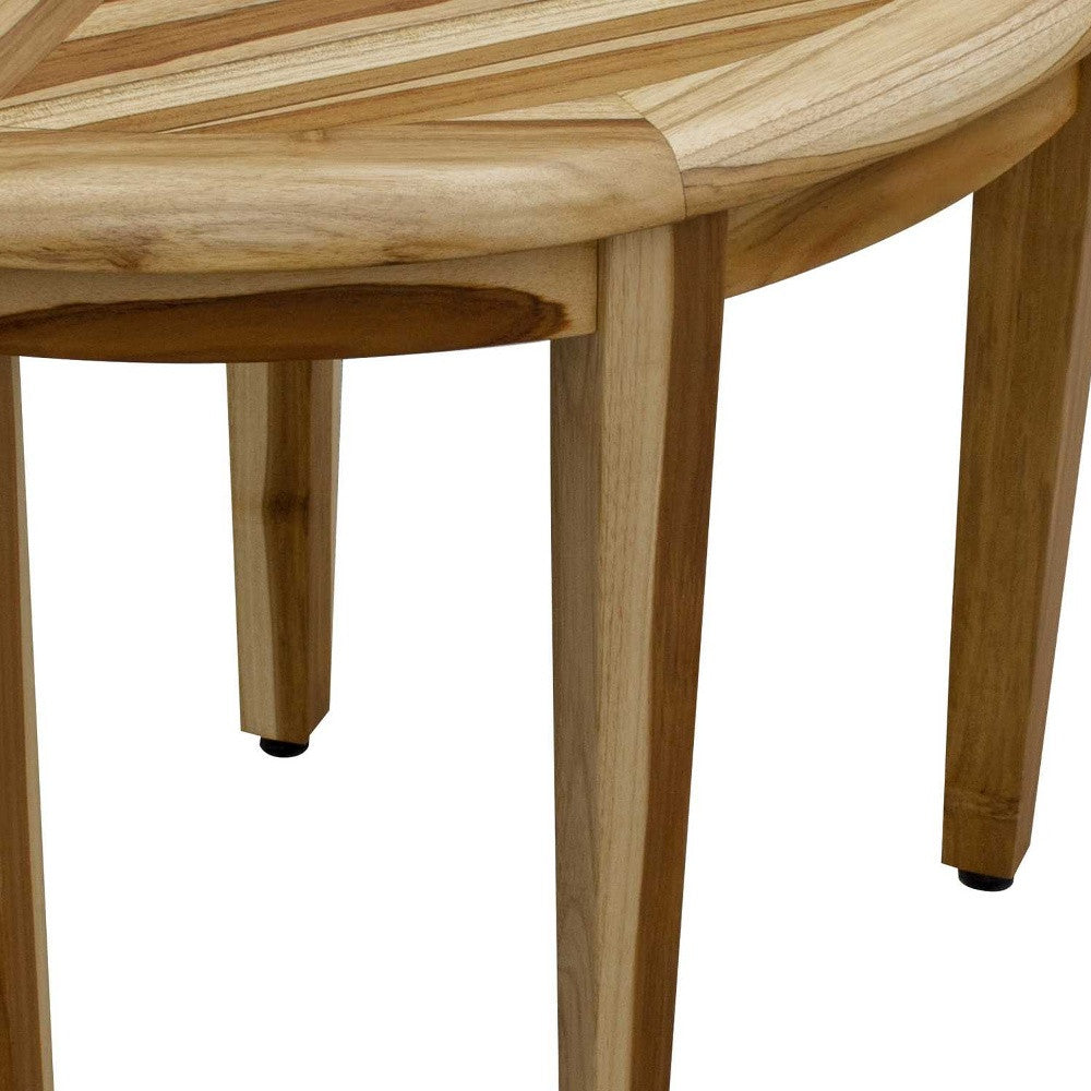 23" Natural Teak Corner Shower Bench - Loft&Timber