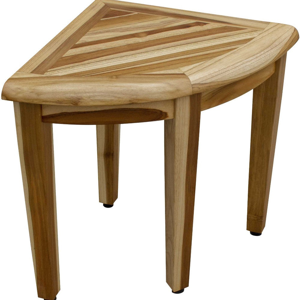 23" Natural Teak Corner Shower Bench - Loft&Timber