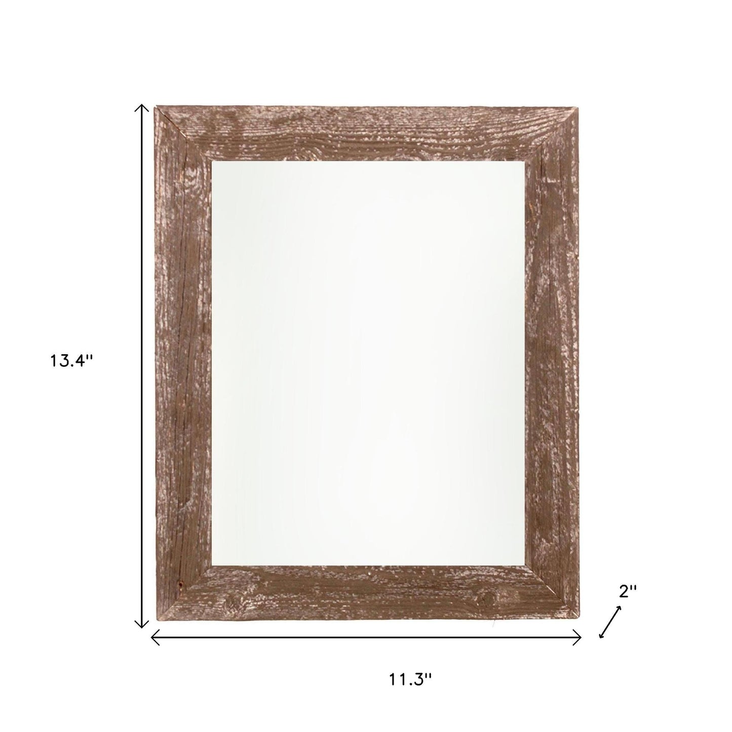 10" x 10" Brown Solid Wood Tabletop Picture Frame - Loft&Timber