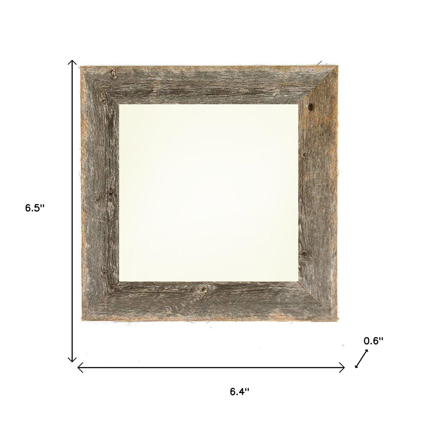 4" x 4" Gray Solid Wood Tabletop Picture Frame - Loft&Timber