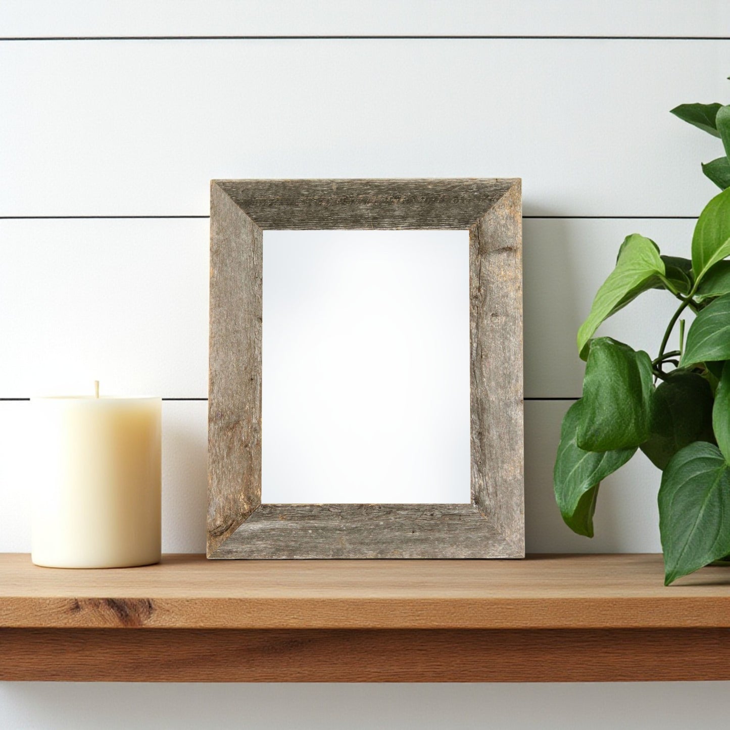 5" x 7" Gray Solid Wood Tabletop Picture Frame - Loft&Timber