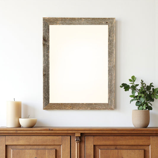 24" x 30" Gray Solid Wood Hanging Picture Frame - Loft&Timber