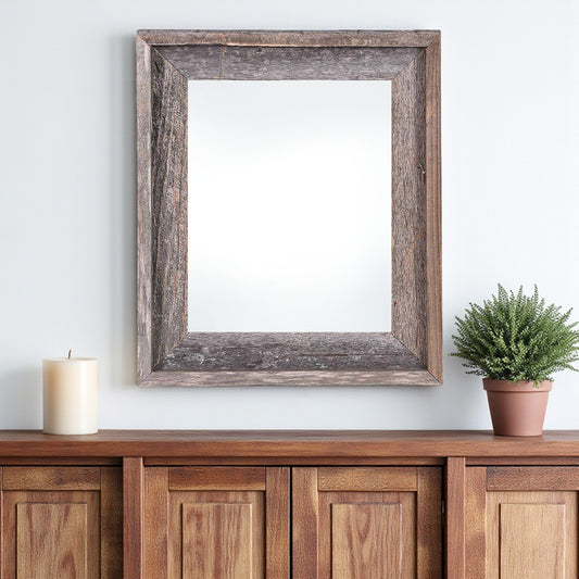 24" x 36" Gray Solid Wood Hanging Picture Frame - Loft&Timber