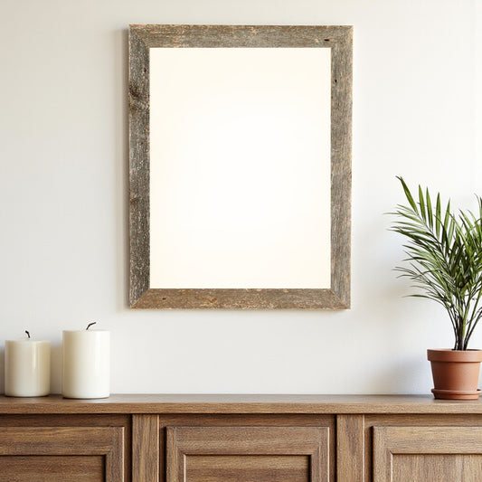 24" x 36" Gray Solid Wood Hanging Picture Frame - Loft&Timber