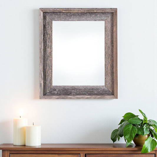 22" x 28" Gray Solid Wood Hanging Picture Frame - Loft&Timber