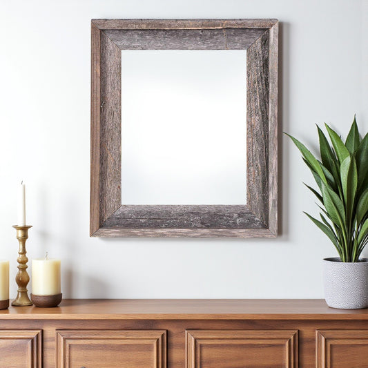 20" x 30" Gray Solid Wood Hanging Picture Frame - Loft&Timber