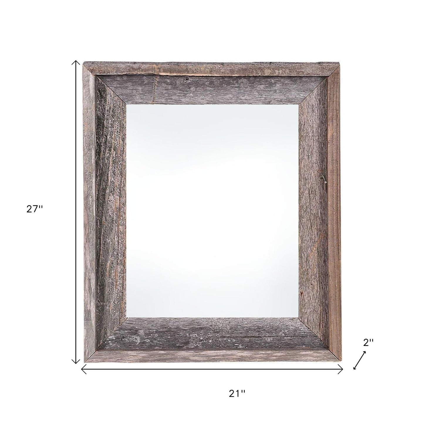 18" x 24" Gray Solid Wood Hanging Picture Frame - Loft&Timber