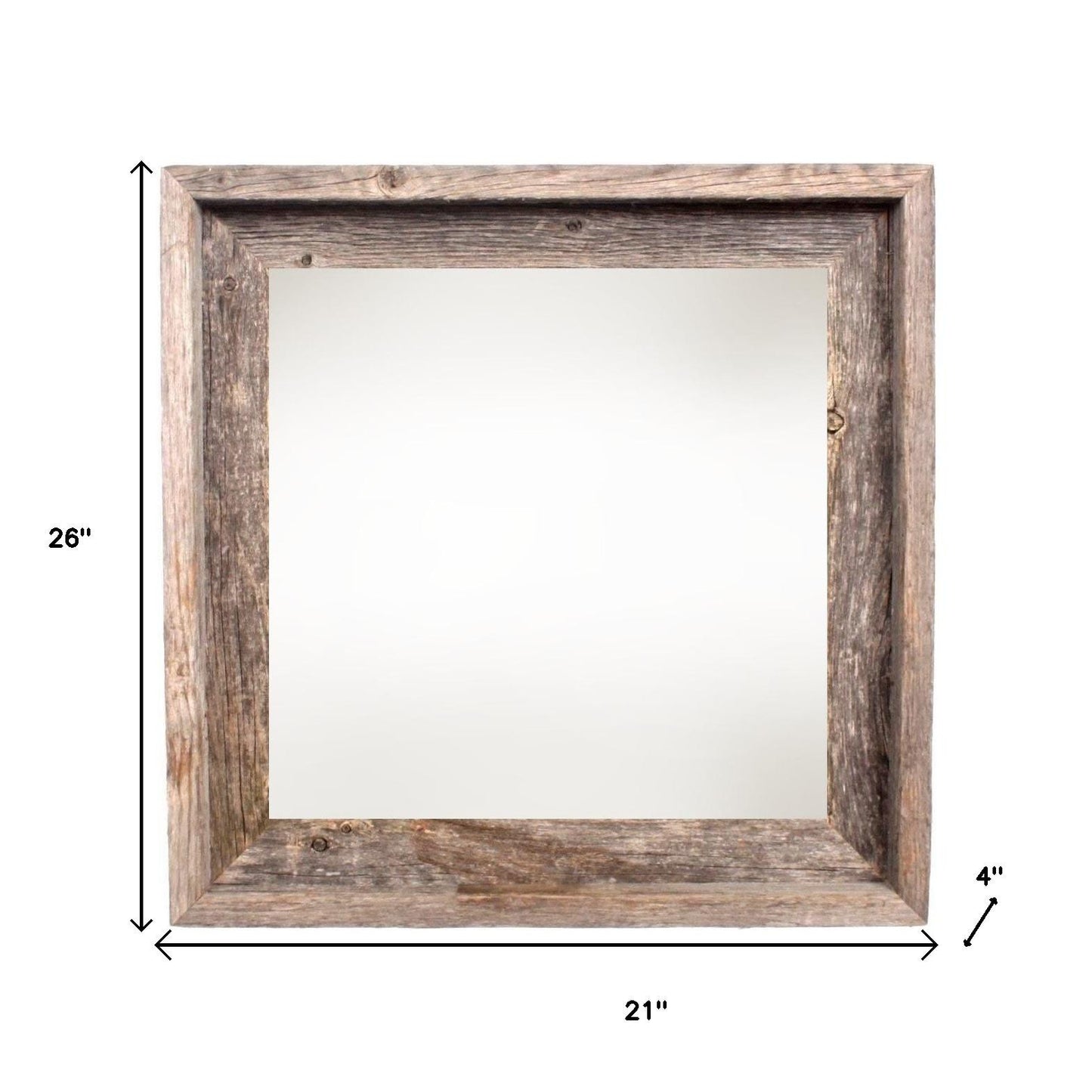 12" x 12" Gray Solid Wood Tabletop Picture Frame - Loft&Timber