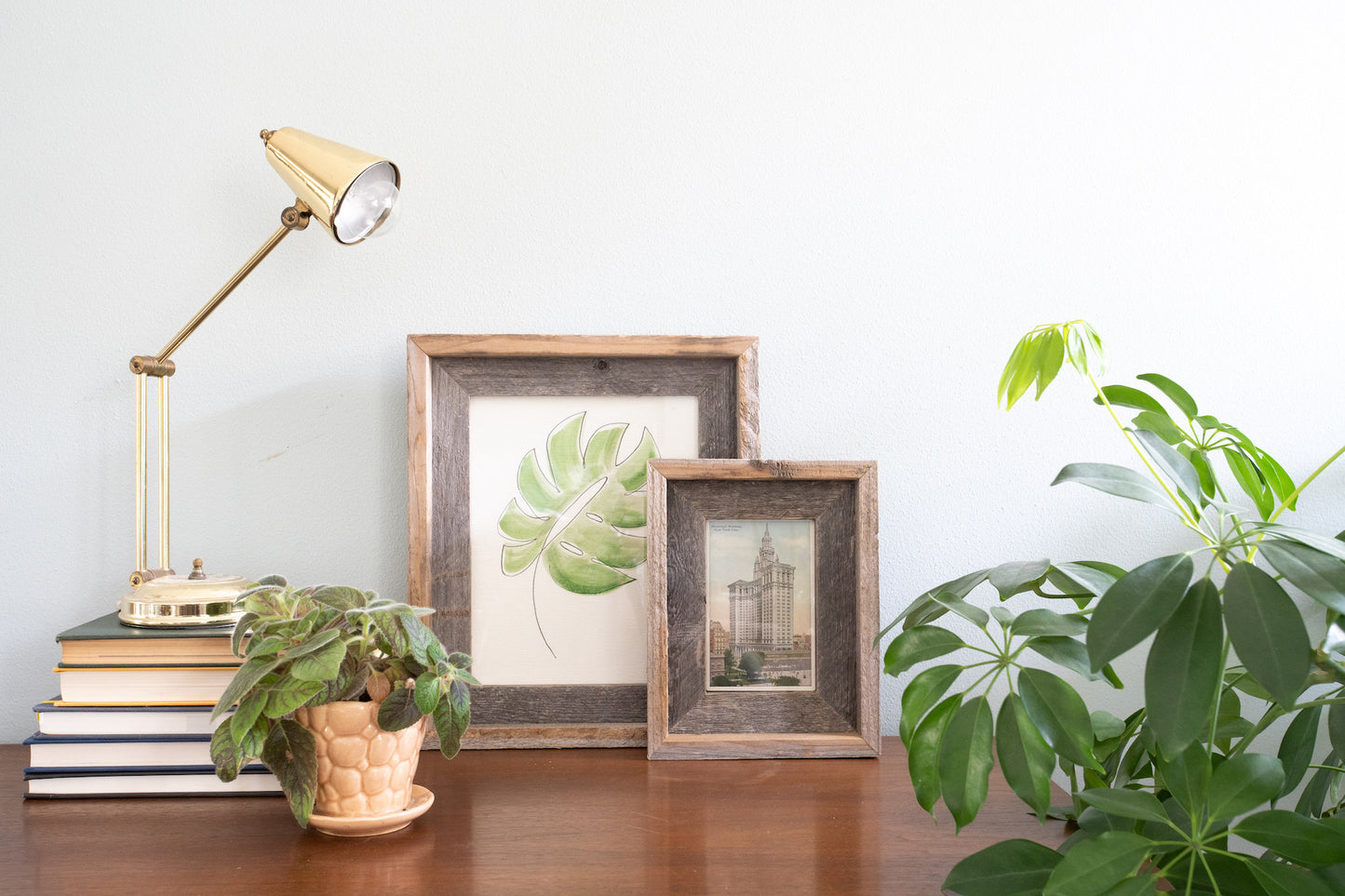 12" x 12" Gray Solid Wood Tabletop Picture Frame - Loft&Timber