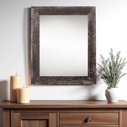 24" x 36" Black Solid Wood Hanging Picture Frame - Loft&Timber